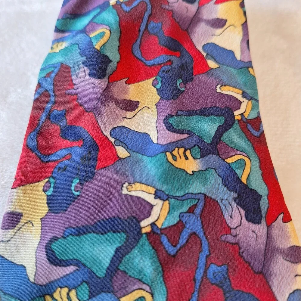 J Garcia Cartoon Limbo Collection Eight‎ Silk Neck Tie Made In USA by Stoneheng